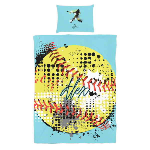Softball Duvet Cover Set - Twin - Alt Approval