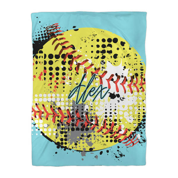 Softball Duvet Cover - Twin XL - Front