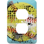 Softball Electric Outlet Plate