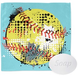 Softball Washcloth (Personalized)