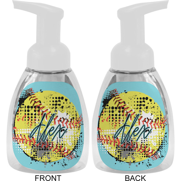 Softball Foam Soap Bottle Approval - White