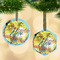 Softball Frosted Glass Ornament - MAIN PARENT