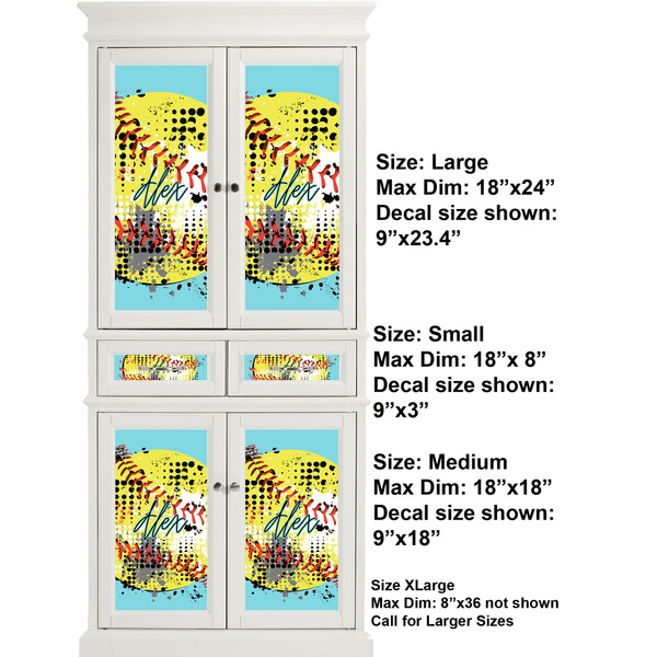 Softball Full Cabinet (Show Sizes)
