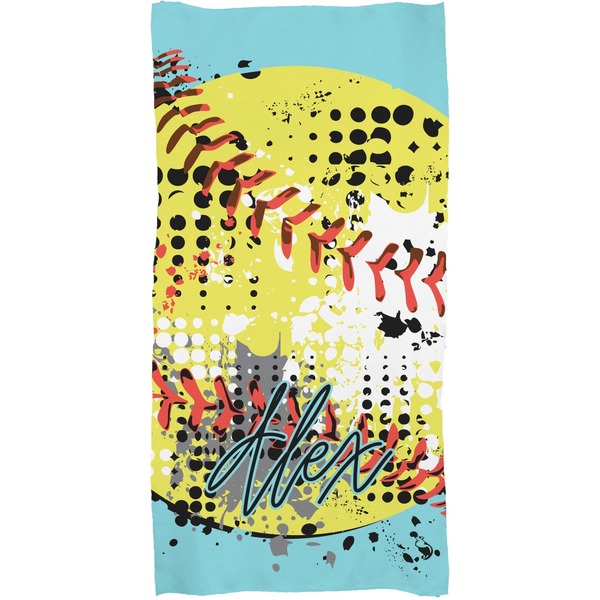Softball Full Sized Bath Towel - Apvl