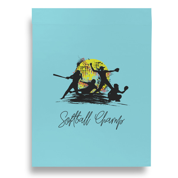 Softball Garden Flags - Large - Double Sided - BACK