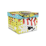 Softball Gift Box with Lid - Canvas Wrapped - Small (Personalized)