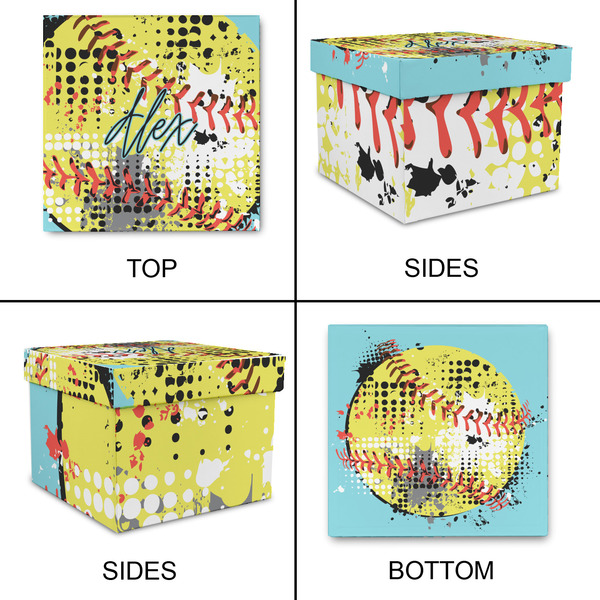 Softball Gift Boxes with Lid - Canvas Wrapped - XX-Large - Approval
