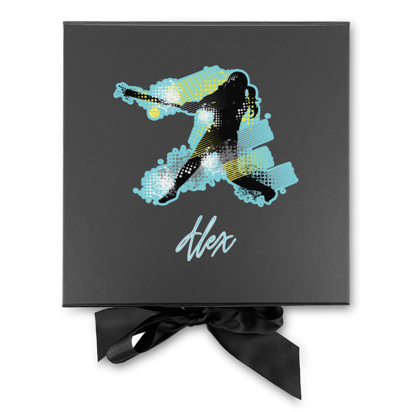 Softball Gift Boxes with Magnetic Lid - Black - Approval