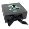 Softball Gift Boxes with Magnetic Lid - Black - Front (angle)