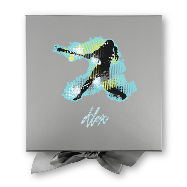 Softball Gift Boxes with Magnetic Lid - Silver - Approval