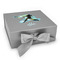 Softball Gift Boxes with Magnetic Lid - Silver - Front