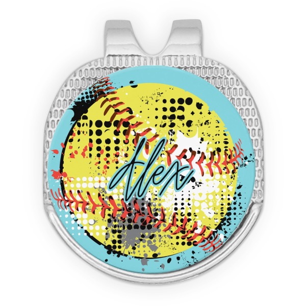 Softball Golf Ball Hat Clip Marker - Apvl