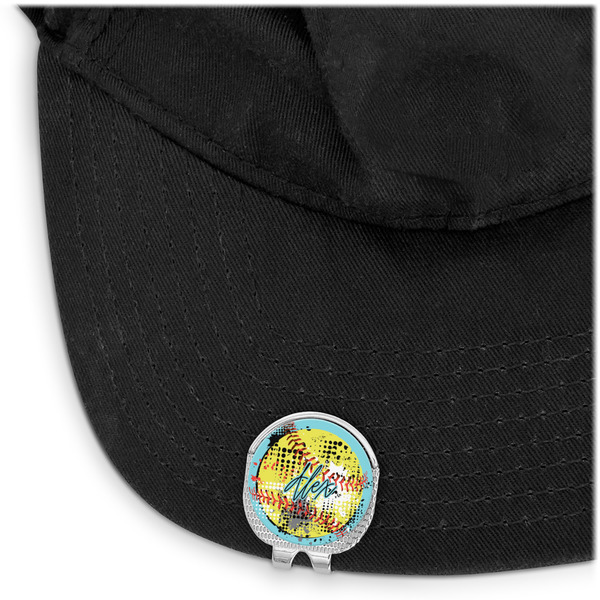 Softball Golf Ball Marker Hat Clip - Main