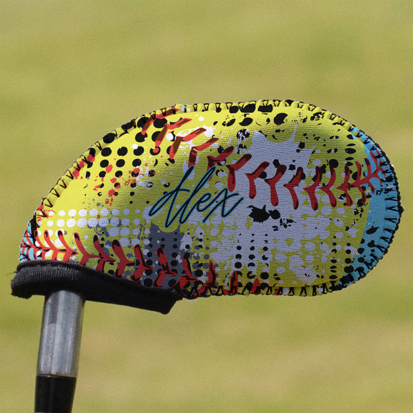 Custom Softball Golf Club Iron Cover (Personalized)