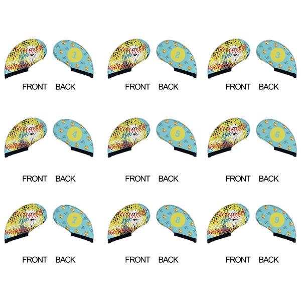 Softball Golf Club Covers - APPROVAL (set of 9)