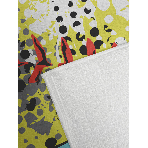 Softball Golf Towel - Detail