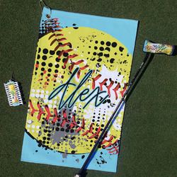 Softball Golf Towel Gift Set (Personalized)