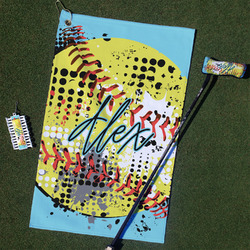 Softball Golf Towel Gift Set (Personalized)