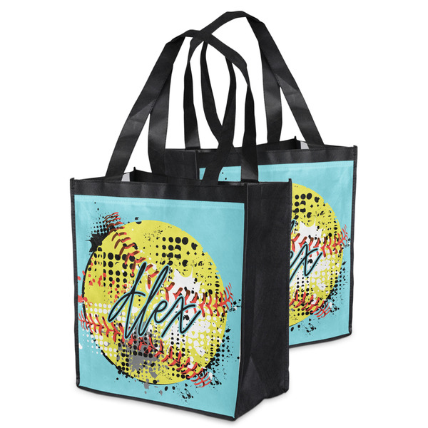 Softball Grocery Bag - MAIN