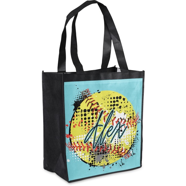 Custom Softball Grocery Bag (Personalized)