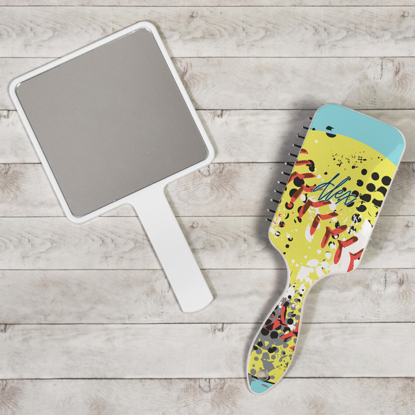 Softball Hair Brush - In Context