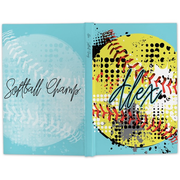 Softball Hard Cover Journal - Apvl