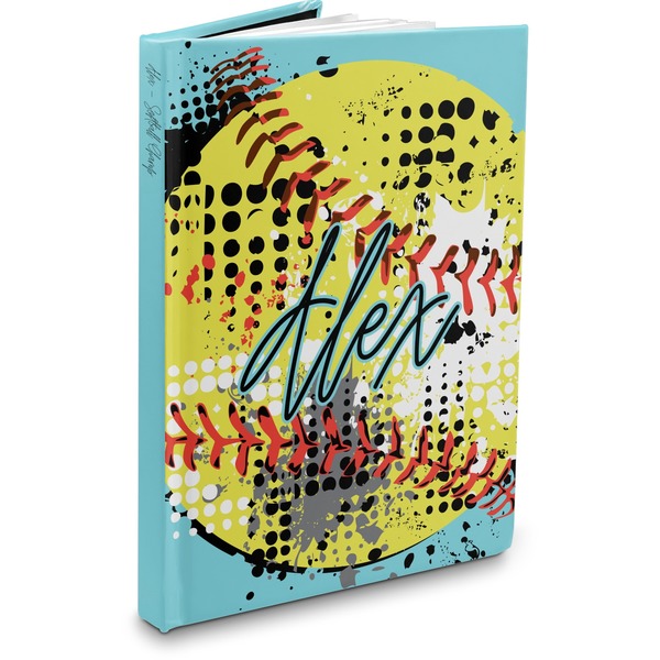 Custom Softball Hardbound Journal (Personalized)