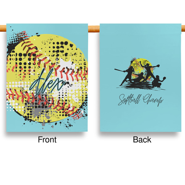 Softball House Flags - Double Sided - APPROVAL