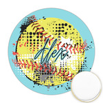 Softball Printed Cookie Topper - Round (Personalized)