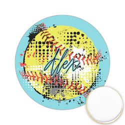Softball Printed Cookie Topper - 2.15" (Personalized)