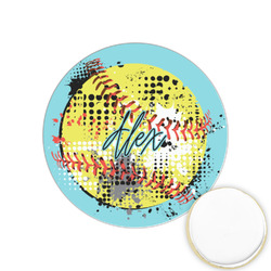 Softball Printed Cookie Topper - 1.25" (Personalized)