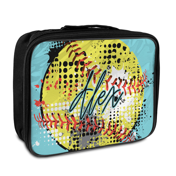 Custom Softball Insulated Lunch Bag (Personalized)