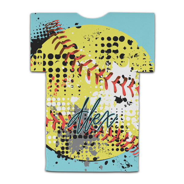 Softball Jersey Bottle Cooler - BACK (flat)