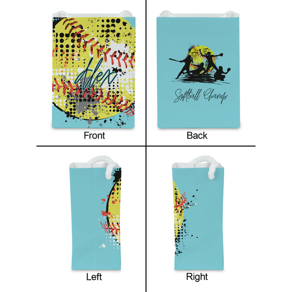 Softball Jewelry Gift Bag - Matte - Approval