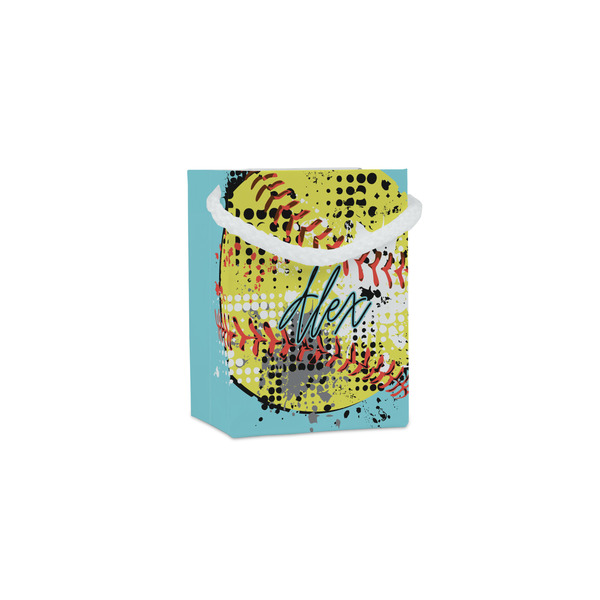 Custom Softball Jewelry Gift Bags - Matte (Personalized)