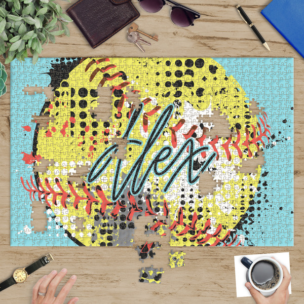 Softball Jigsaw Puzzle 1014 Piece - In Context