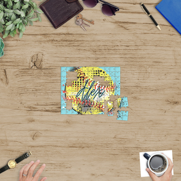 Softball Jigsaw Puzzle 110 Piece - In Context