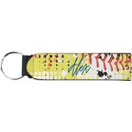 Softball Neoprene Keychain Fob (Personalized)