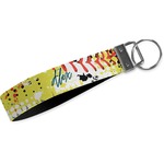 Softball Webbing Keychain Fob - Large (Personalized)