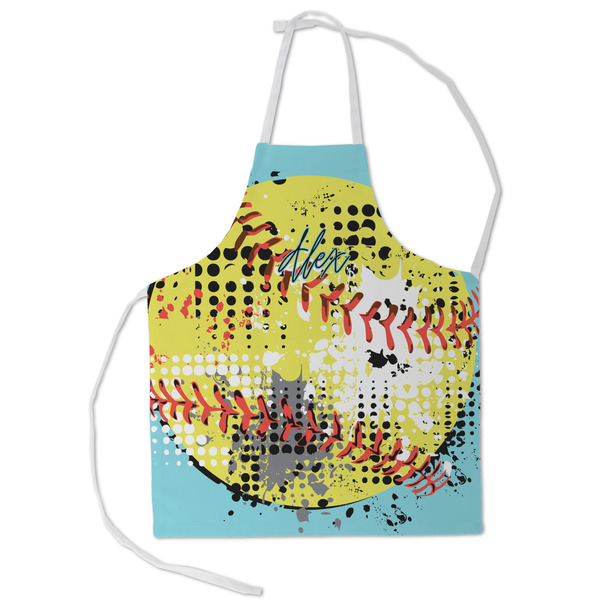 Custom Softball Kid's Apron - Small (Personalized)