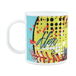Softball Plastic Kids Mug (Personalized)