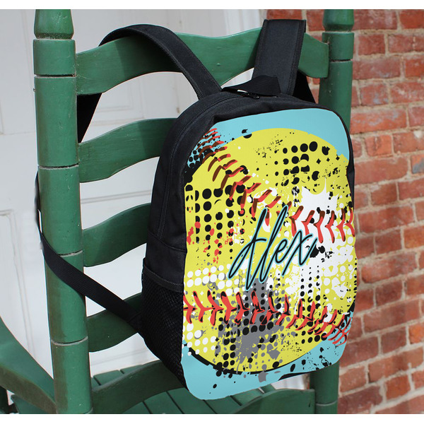 Softball Kids Backpack - In Context
