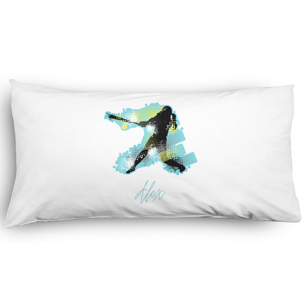 Custom Softball Pillow Case - King - Graphic (Personalized)