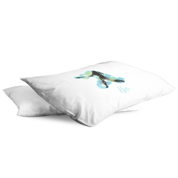 Softball King Pillow Case - TWO (partial print)