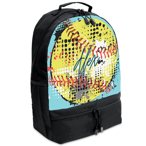 Custom Softball Backpacks - Black (Personalized)