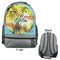 Softball Large Backpack - Gray - Front & Back View