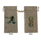 Softball Large Burlap Gift Bags - Front & Back