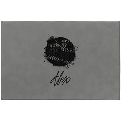 Softball Large Gift Box w/ Engraved Leather Lid (Personalized)