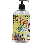 Softball Plastic Soap / Lotion Dispenser (16 oz - Large - Black) (Personalized)