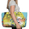 Softball Large Rope Tote Bag - In Context View
